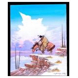 Yazzie J. (1945-2021) "Till End of the Trail" O/C