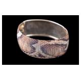 Snakeskin Sterling Bracelet