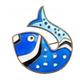 David Andersen Sterling Fish Brooch/Pin