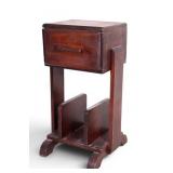 Art Deco Side Table and Magazine Rack