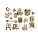 Gilbert Clock Movements and Various Parts