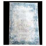 Modern Machine-Woven Silk Area Rug