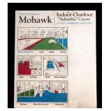Vintage Mohawk Indoor-Outdoor Carpet. Display Sign