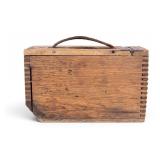 Antique Dovetailed Wooden Ammo Box