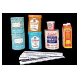 Vintage Ice Cream Cartons, Signs