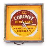 Vintage Coronet Beverage Advertising Clock