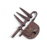 Antique Log Cabin Lock