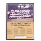 Brooklyn Dodgers 1955 World Champions Poster