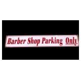 Vintage Barber Shop Parking Sign