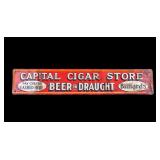 Capital City Cigar Store Tin Advertising Sign