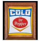 Vintage Dr. Pepper Poster in Frame