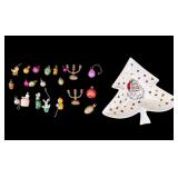 Vintage Christmas Tree Tray and Ornaments