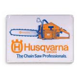 Vintage Husqvarna Sweden Advertising Sign