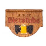 Mid Century German Bar Decor Sign