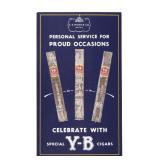 Yocum Brothers Cardboard Cigar Sign