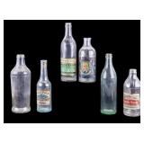 Vintage Glass Bottles With Labels (6)