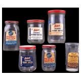 Vintage Peanut Butter Jars (6)