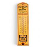 Pattison & Bowns Pittston Coal Advert. Thermometer