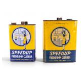 Vintage Speedup French Dry Cleaner Tins