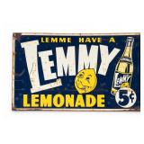 Lemmy Lemonade Embossed Tin Litho Sign