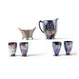 Carnival Glass Drink Ware Set