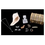 Vintage Brooches, Jewelry Box, and More