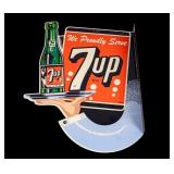 Vintage Metal 7-UP Advertising Sign