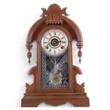 Wm. Gilbert Callia Gingerbread Mantle Clock