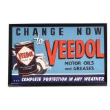 Veedol Motor Oil Cardboard Advertising Sign