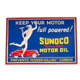 Sunoco Cardboard Advertising Sign