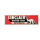 Sinclair Motor Oils Embossed Tin Litho Sign