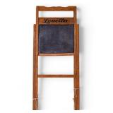 Vintage Wood Washboard with 