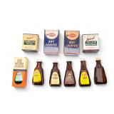 10 Vintage Spice Tins and Extract Bottles