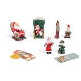 Lefton Chalkware Santa and Holiday Figurines