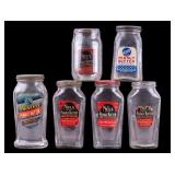 Vintage Glass Peanut Butter Jars (6)