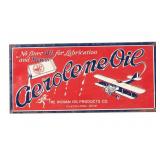 Embossed Tin Litho Aerolene Oil Advertising Sign