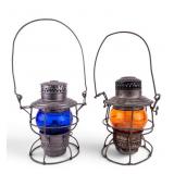Pair of Railroad Lanterns