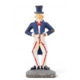 Cast Iron Uncle Sam Figural Doorstop
