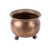 Hand Wrought Hammered Copper Spittoon