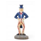 Cast Iron Uncle Sam Figural Doorstop