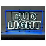 Bud Light Neon Advertising Sign