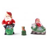 Vintage Santa Chalk Ware Coin Banks