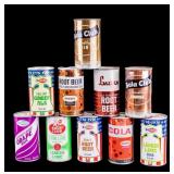 Vintage Soda Cans, Various Brands and Flavors