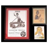 Framed Vintage Advertisements