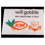 Vintage ACME Markets Holiday Poster
