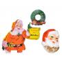 Vintage Holiday Ad Displays and Santa Wall Decor