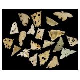 White Jade Carved Charms / Pendants Group