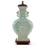 Chinese Celadon Glazed Table Lamp