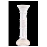 White Ceramic Column Pedestal