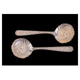 S. Kirk & Son Floral Repousse Serving Spoons